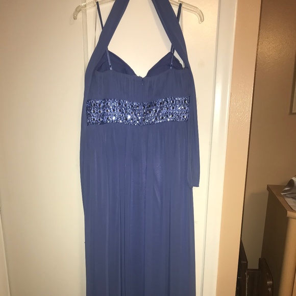 Decode Periwinkle Long Embellished Evening Gown - Picture 2 of 4